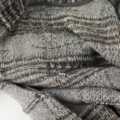 Chanel Grey Knit Coat Size 42