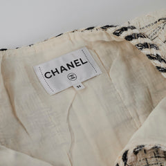 Chanel White Tweed Jacket Size 34