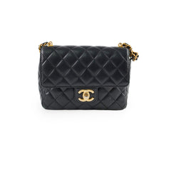 Chanel Seasonal Square Flap Lambskin Black