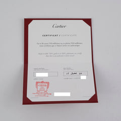 Cartier Small Model Love Bracelet Size 17 White Gold