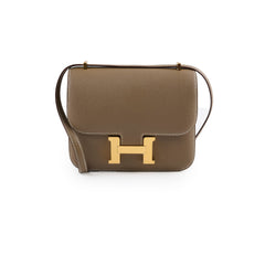 Hermes Mini Constance 18 Etoupe Chevre K Stamp 2025