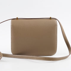 Hermes Mini Constance 18 Etoupe Chevre K Stamp 2025