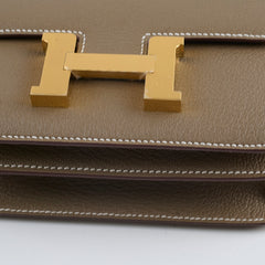 Hermes Mini Constance 18 Etoupe Chevre K Stamp 2025