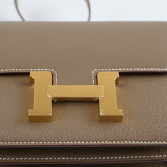 Hermes Mini Constance 18 Etoupe Chevre K Stamp 2025