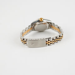 ITEM 23 - Rolex Datejust 26mm Mother of pearl ruby Two Tone Watch