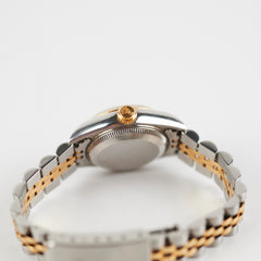 ITEM 23 - Rolex Datejust 26mm Mother of pearl ruby Two Tone Watch