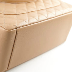 Chanel Caviar GST Grand Shopping Tote Beige