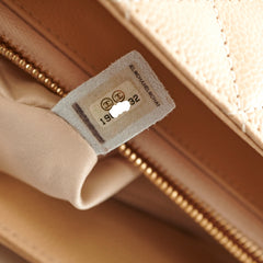 Chanel Caviar GST Grand Shopping Tote Beige