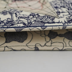 ITEM 20 - Dior Large Book Tote Around the World Navy