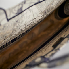 ITEM 20 - Dior Large Book Tote Around the World Navy