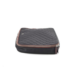 Chanel Quilted Laptop Zipper Case Black