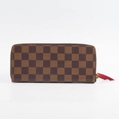 Louis Vuitton Clemence Zip Long Wallet Damier Ebene
