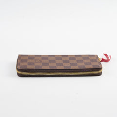 Louis Vuitton Clemence Zip Long Wallet Damier Ebene
