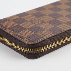 Louis Vuitton Clemence Zip Long Wallet Damier Ebene