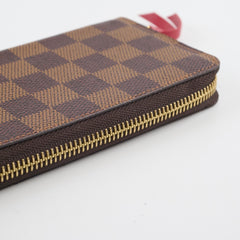 Louis Vuitton Clemence Zip Long Wallet Damier Ebene
