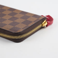 Louis Vuitton Clemence Zip Long Wallet Damier Ebene