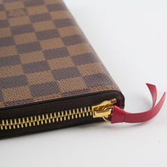 Louis Vuitton Clemence Zip Long Wallet Damier Ebene