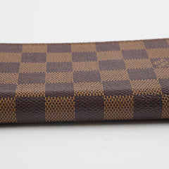 Louis Vuitton Clemence Zip Long Wallet Damier Ebene