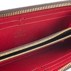 Louis Vuitton Clemence Zip Long Wallet Damier Ebene