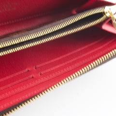 Louis Vuitton Clemence Zip Long Wallet Damier Ebene