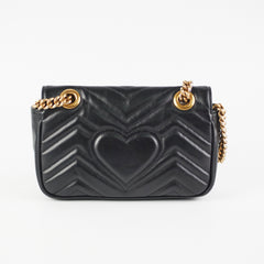 Gucci Mini Marmont Black Shoulder Bag