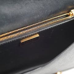 Prada Saffiano Leather Shoulder Bag Black
