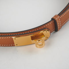 Hermes Kelly 18 Epsom Gold Belt