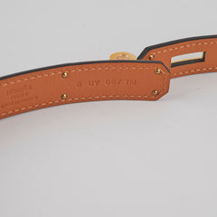 Hermes Kelly 18 Blanc Belt