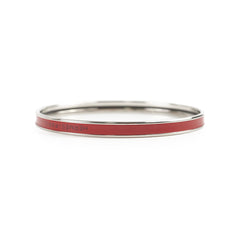 Hermes Uni Bangle Red Palladium Plated Size 65
