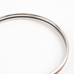 Hermes Uni Bangle Red Palladium Plated Size 65