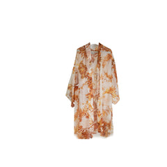 Chanel Floral Size 34 Paris-Athens Silk Baroque Pattern Kimono Jacket