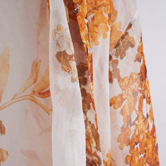 Chanel Floral Size 34 Paris-Athens Silk Baroque Pattern Kimono Jacket