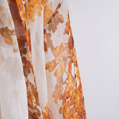 Chanel Floral Size 34 Paris-Athens Silk Baroque Pattern Kimono Jacket