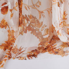 Chanel Floral Size 34 Paris-Athens Silk Baroque Pattern Kimono Jacket