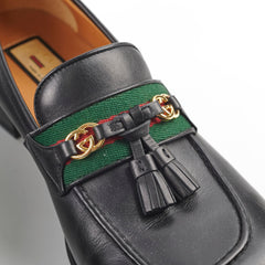 Gucci Web Interlocking G Loafers Black