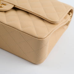 Chanel Classic Double Flap Caviar Beige 2019