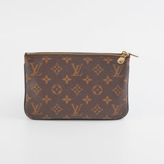 Louis Vuitton Monogram Reverse Double Zip Pochette