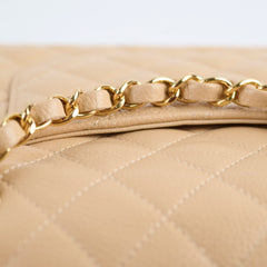 Chanel Classic Double Flap Caviar Beige 2019