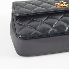 Chanel Vintage Matelasse Lambskin Bag Black