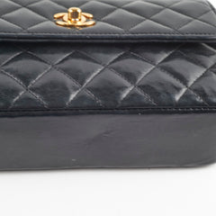 Chanel Vintage Matelasse Lambskin Bag Black