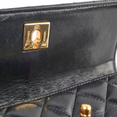 Chanel Vintage Matelasse Lambskin Bag Black