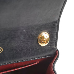 Chanel Vintage Matelasse Lambskin Bag Black
