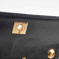 Chanel Vintage Matelasse Lambskin Bag Black