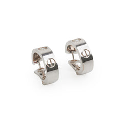 Cartier Love White Gold 2 Diamond Earrings