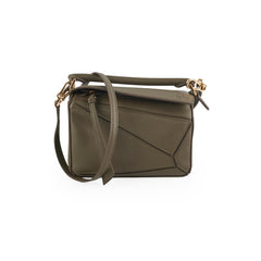 Loewe Mini Puzzle Calfskin Khaki