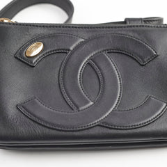 Chanel Lambskin Mania Waist Belt Black