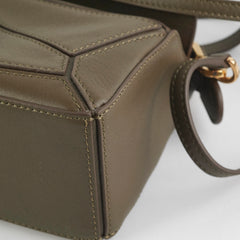 Loewe Mini Puzzle Calfskin Khaki
