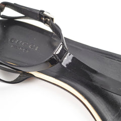 Gucci Vernice Soft GG Sandal 38