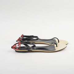 Gucci Vernice Soft GG Sandal 38