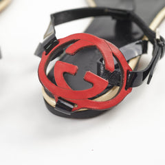 Gucci Vernice Soft GG Sandal 38